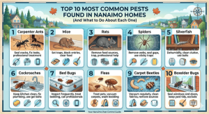 Top 10 Most Common Pests Found in Nanaimo Homes